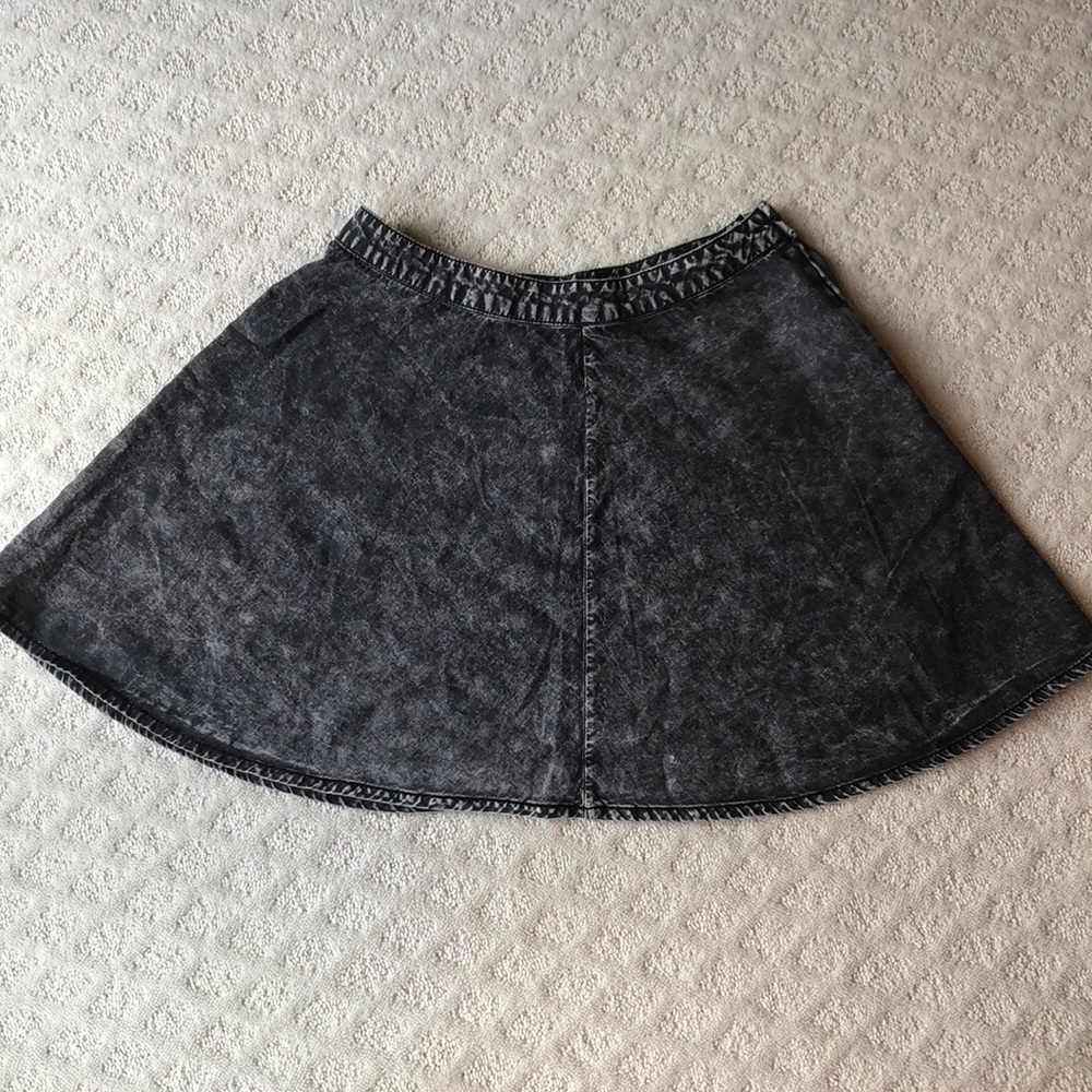 Grey Forever 21 Skater Skirt